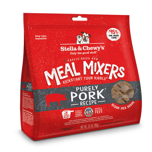 Stella & Chewy’s Purely Pork Freeze Dried Meal Mixer 3.5oz {L + 1x} 860340 - Dog