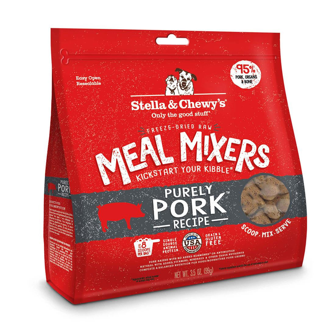 Stella & Chewy's Purely Pork Freeze Dried Meal Mixer 3.5oz {L+1x} 860340 852301008779