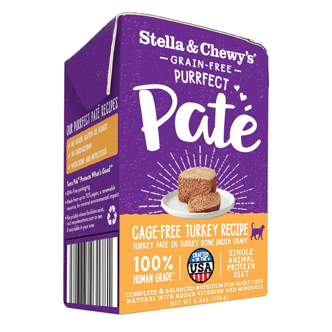 Stella & Chewy's Purrfect Pate-Cage Free Turkey Recipe Cat 12/5.5oz {L-1x} 860305 852301008335