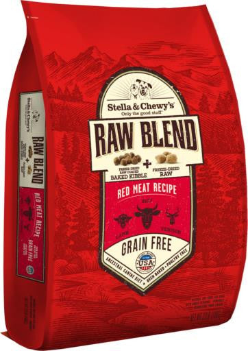 Stella & Chewy's Raw Blend Red Meat Recipe Kibble 22lb {L-1x} 860222 186011001530
