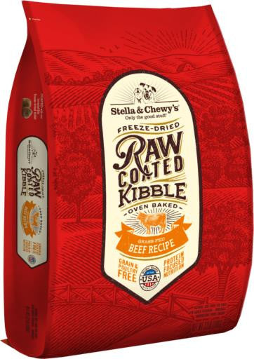 Stella & Chewy’s Raw Coated Beef Recipe Kibble 22lb {L - 1x} 860232 - Dog