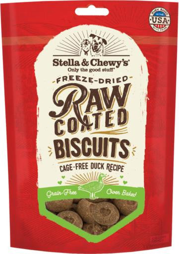 Stella & Chewy’s Raw Coated Biscuits Cage - Free Duck Recipe 9 oz {L + 1x} 860257 - Dog