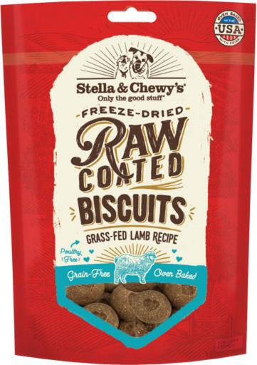 Stella & Chewy’s Raw Coated Biscuits Grass - Fed Lamb Recipe 9 oz {L + 1x} 860258 - Dog