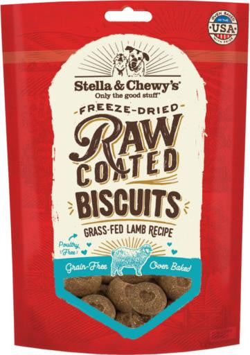 Stella & Chewy's Raw Coated Biscuits Grass-Fed Lamb Recipe 9 oz {L+1x} 860258 186011001875