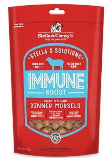 Stella & Chewy's Stella Solutions Freeze Dried Immune Boost Grass Fed Lamb 13oz {L+1x} 860337 852301008625