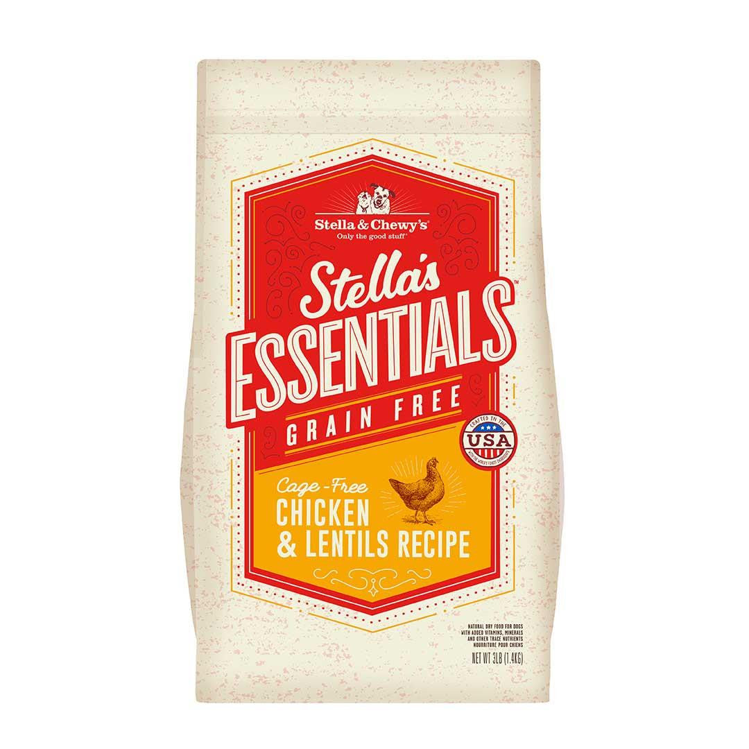 Stella & Chewy's Stella's Essentials Cage-Free Chicken & Lentils Dog Recipe - 3lb {L-1} 860354 852301008830