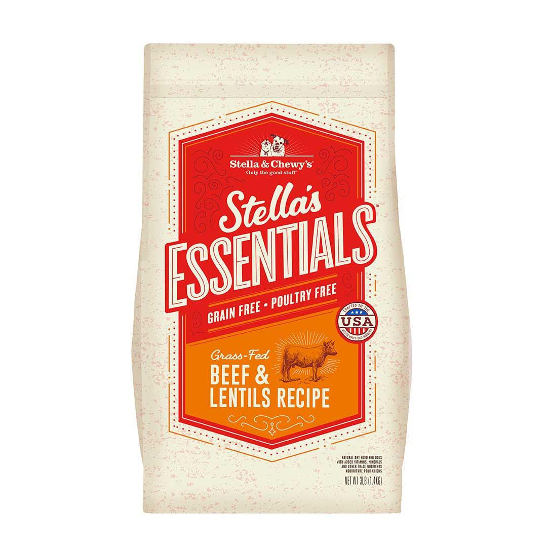 Stella & Chewy's Stella's Essentials Grass-Fed Beef & Ancient Grains Dog 3lb {L-1} 860362 852301008915