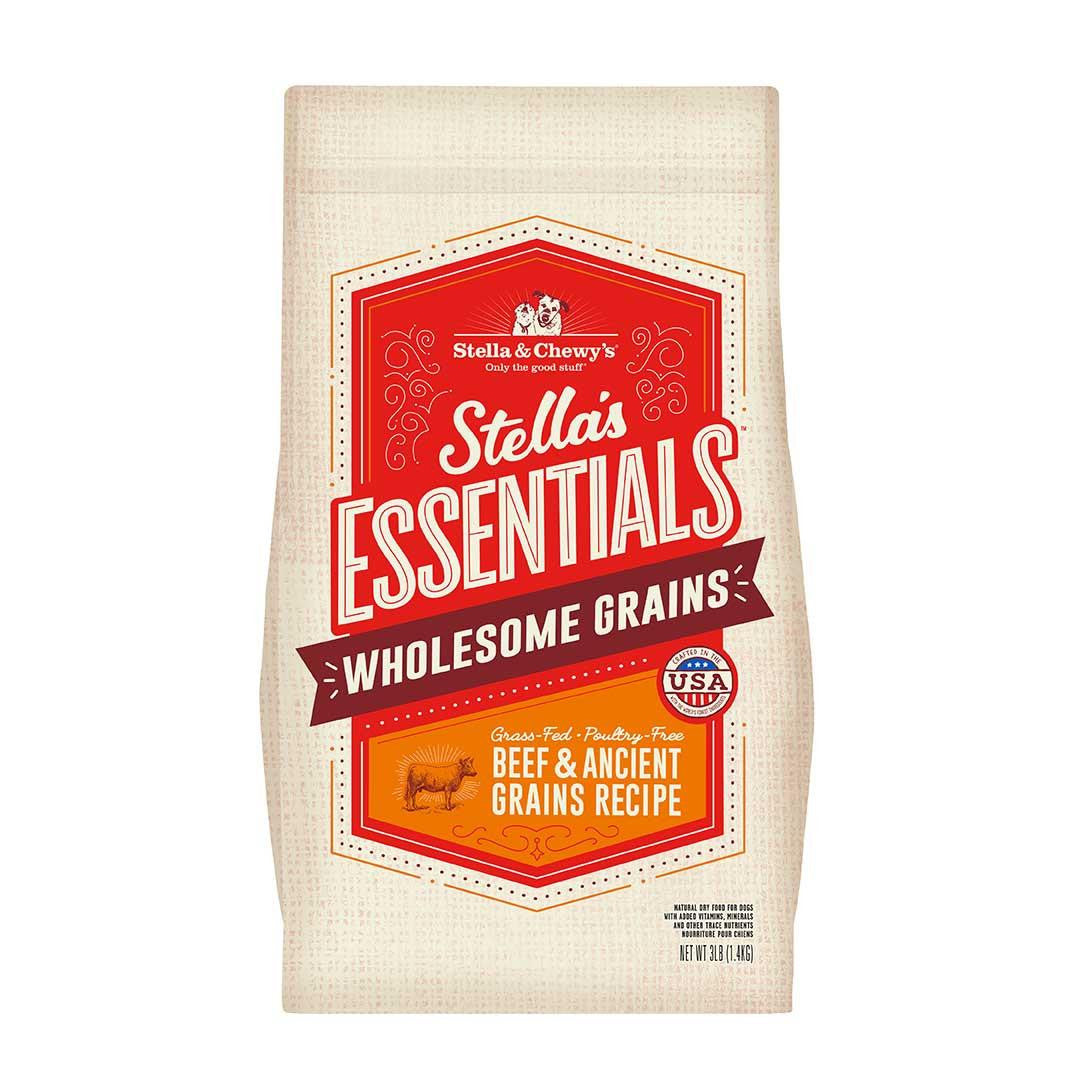 Stella & Chewy's Stella's Essentials Grass-Fed Beef & Ancient Grains Dog 25lb {L-1} 860364 852301008939