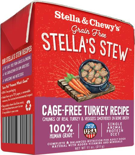 Stella & Chewy's Stella's Stews Cage-Free Turkey Recipe 11 oz. {L+1x} 860192 852301008045