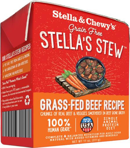 Stella & Chewy's Stella's Stews Grass-Fed Beef Recipe 11 oz. {L+1x} 860191 852301008038