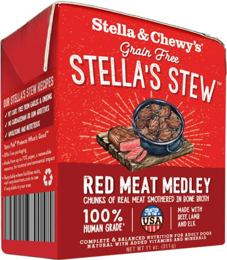 Stella & Chewy’s Stella’s Stews Red Meat Medley 12/11 oz. {L - 1x} 860189 - Dog