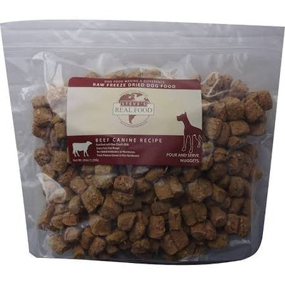 Steve’s Real Food Dog Freeze Dried Nuggets Beef 1.25lb!{L - x}