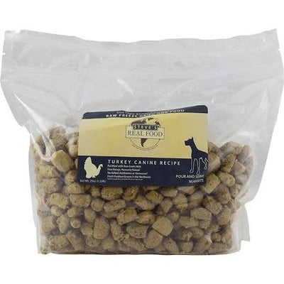 Steve’s Real Food Dog Freeze Dried Nuggets Turkey 1.25lb!{L - x}