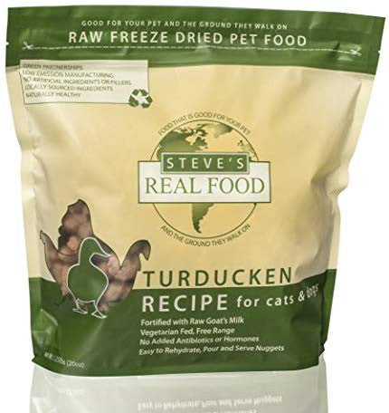 Steves Real Dog Freeze Dried Nuggets Turduck 1.25lb {L-x} 691730164041