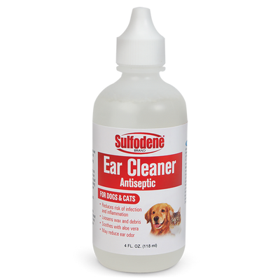 Sulfodene Ear Cleaner for Dogs & Cats 4oz - Dog