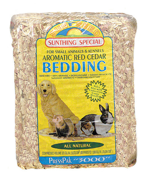 Sun Seed Aromatic Red Cedar Bedding for Small Animals 2500 cu in - Small - Pet