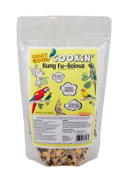 Sun Seed Crazy Good Cookin’ Kung Fu - licious Bird Treat 12 oz