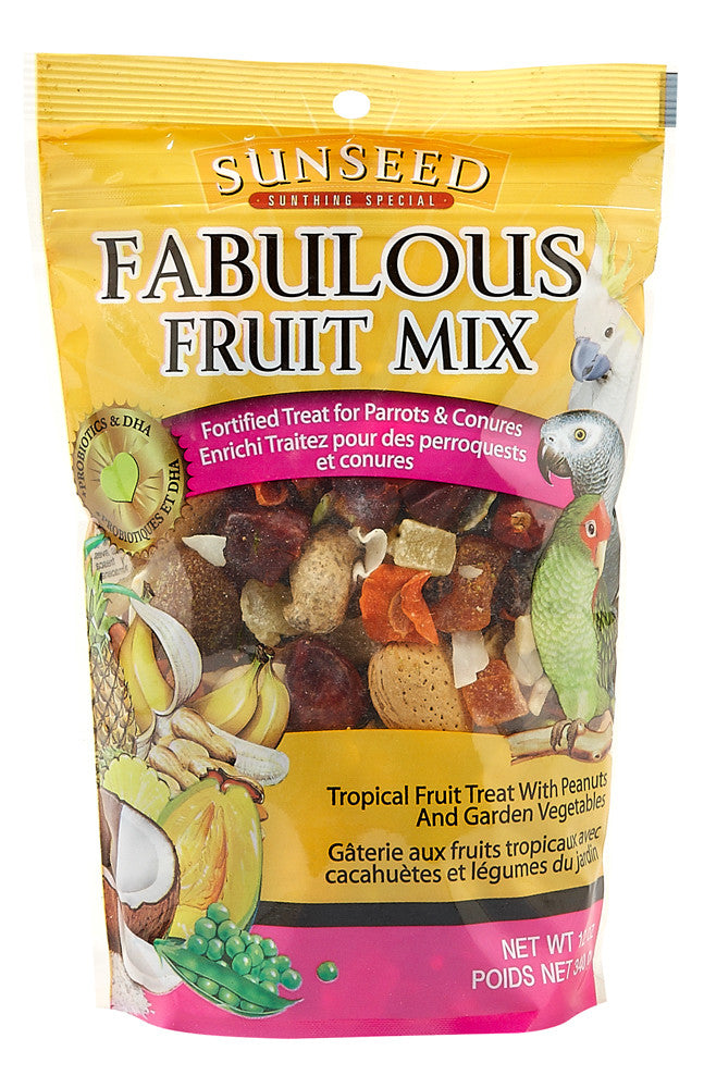 Sun Seed Fabulous Fruit Mix Parrot Treat 12 oz