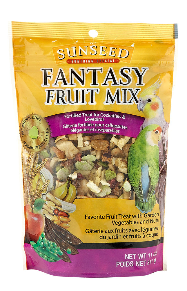 Sun Seed Fantasy Fruit Mix Cockatiel and Lovebird Treat 11 oz