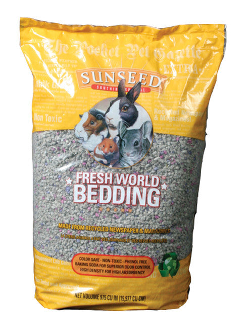 Sun Seed Fresh World Bedding for Small Animals Grey 975 cu in - Small - Pet