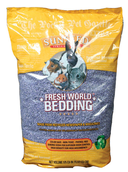 Sun Seed Fresh World Bedding for Small Animals Purple 975 cu in - Small - Pet