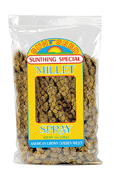 Sun Seed Golden Millet Spray Natural Bird Treat 4 oz