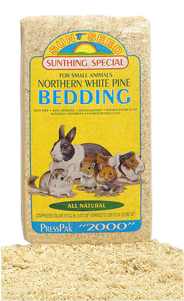 Sun Seed Northern White Pine Bedding for Small Animals Brown 1200 cu in