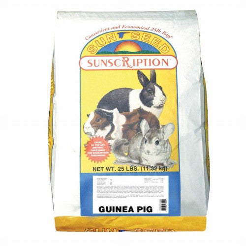 Sun Seed SunBasics Guinea Pig Pellets Food 25 lb - Small - Pet