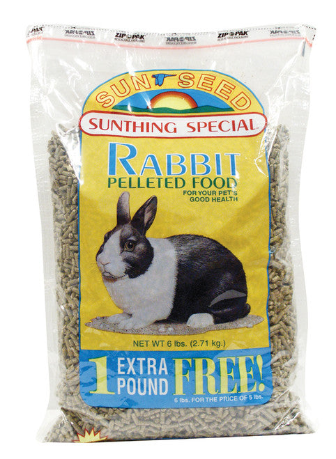 Sun Seed SunBasics Rabbit Pellets Food 6 lb - Small - Pet