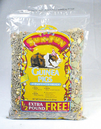 Sun Seed SunFun Guinea Pig Dry Food 3.5 lb - Small - Pet