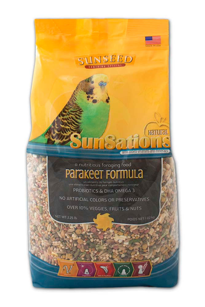 Sun Seed SunSations Natural Parakeet Formula Bird Treat 2.5 lb