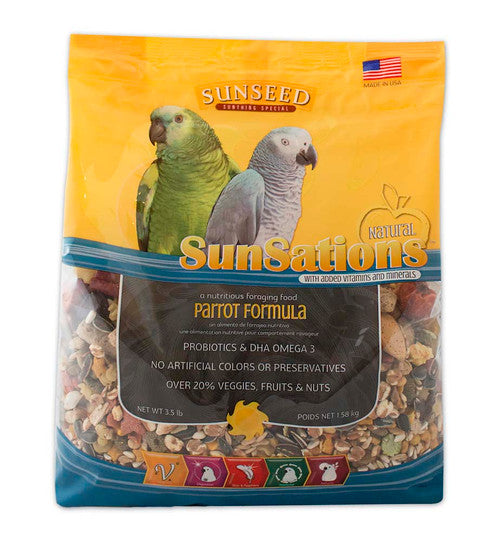 Sun Seed SunSations Natural Parrot Formula Bird Treat 3.5 lb