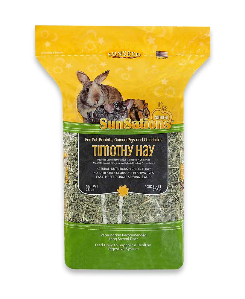 Sun Seed SunSations Natural Timothy Hay for Small Animals 28 oz