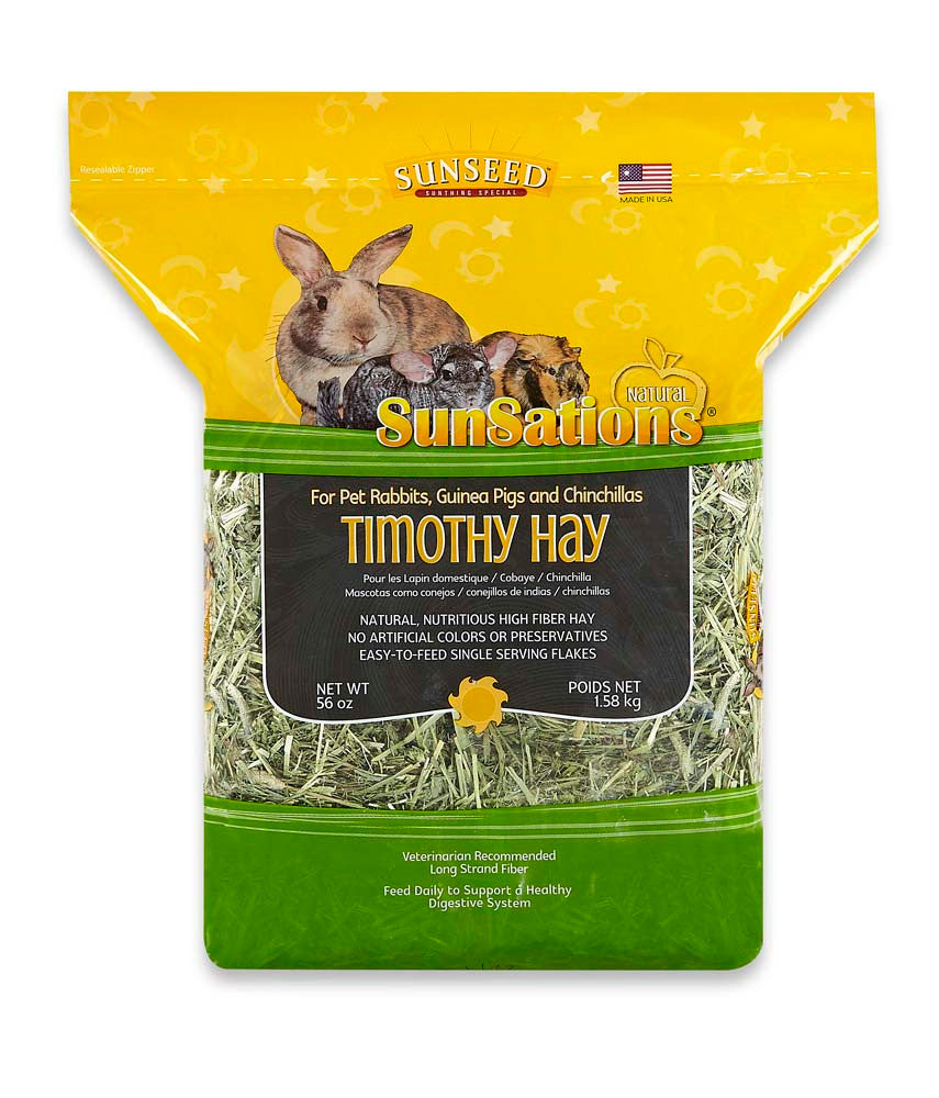 Sun Seed SunSations Natural Timothy Hay for Small Animals 56 oz