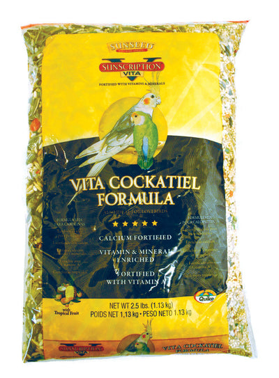 Sun Seed Vita Cockatiel & Lovebird Diet Bird Treat 2.5 lb