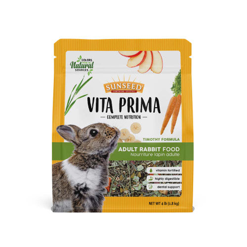 Sun Seed Vita Prima Adult Rabbit Dry Food 4 lb - Small - Pet