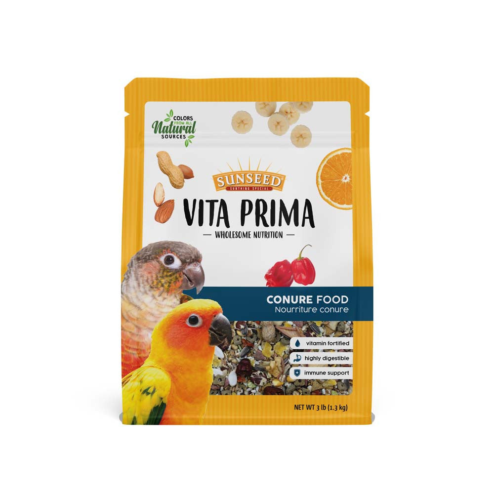 Sun Seed Vita Prima Conure Bird Food 3 lb