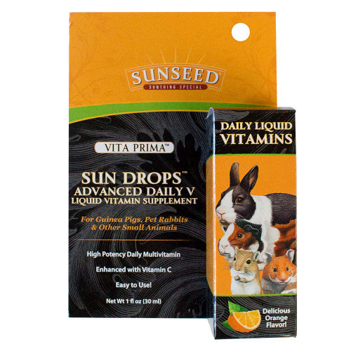 Sun Seed Vita Prima Drops Advanced Daily V Liquid Vitamin Supplement 1 fl. oz - Small - Pet