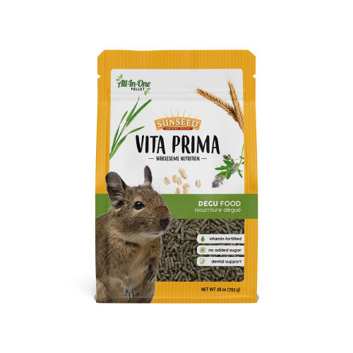 Sun Seed Vita Prima Exotics Degu Dry Food 28 oz - Small - Pet