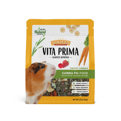 Sun Seed Vita Prima Guinea Pig Dry Food 4 lb - Small - Pet