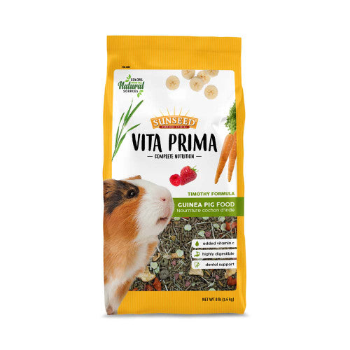 Sun Seed Vita Prima Guinea Pig Dry Food 8 lb - Small - Pet