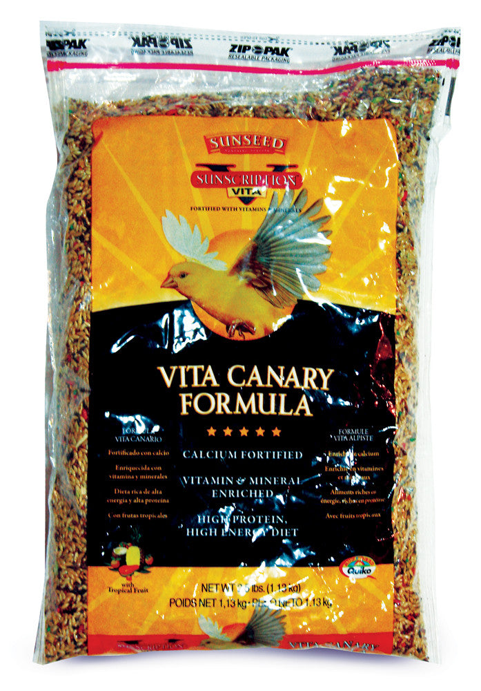 Sun Seed Vita Sunscription Canary Diet Bird Food 2.5 lb