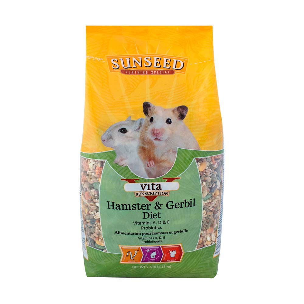 Sun Seed Vita Sunscription Hamster and Gerbil Dry Food 2.5 lb