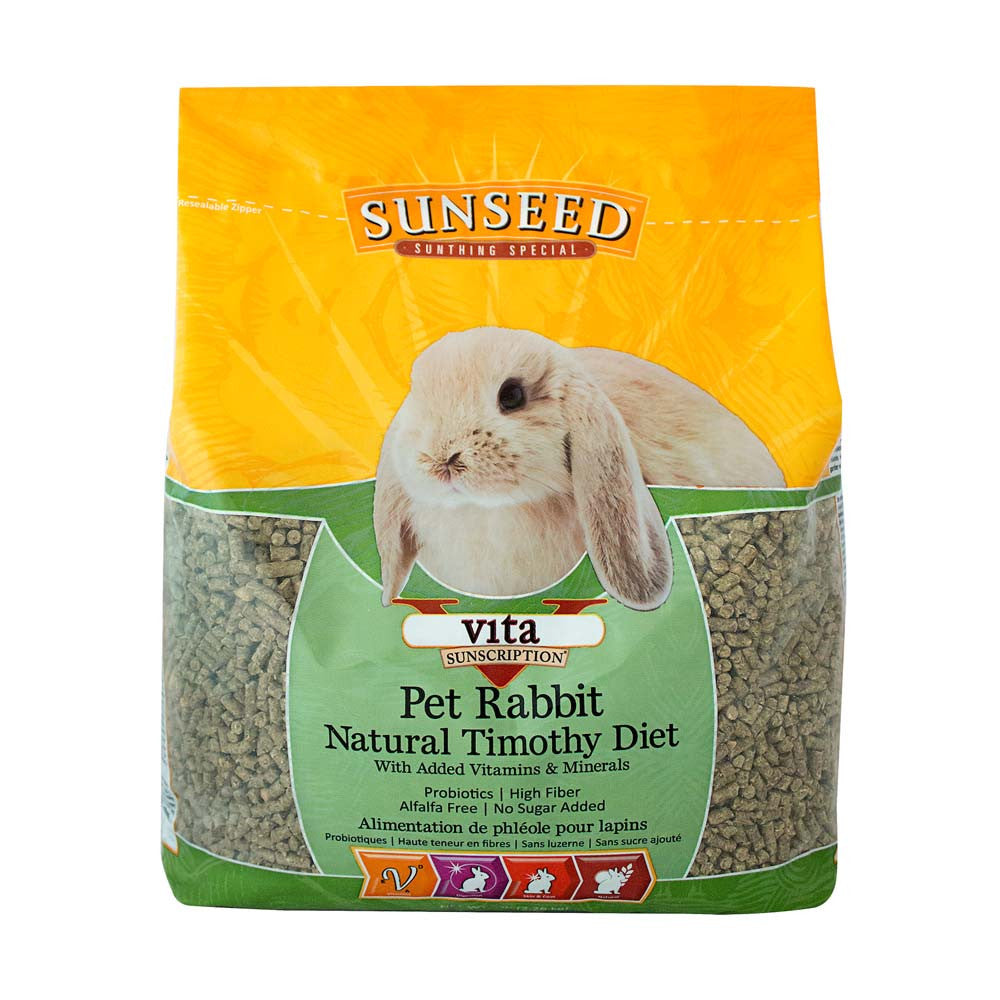 Sun Seed Vita Sunscription Natural Timothy Pet Rabbit Diet Dry Food 5 lb