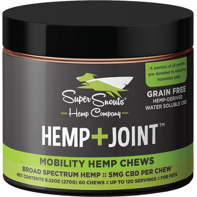 Super Hemp Dog Grain Free Broad Spectrum Cbd Chew Joint 60 Count 733810234036