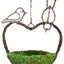 Supermoss Woven Sparrow Bird Feeder Vibrant Green 9.5 in