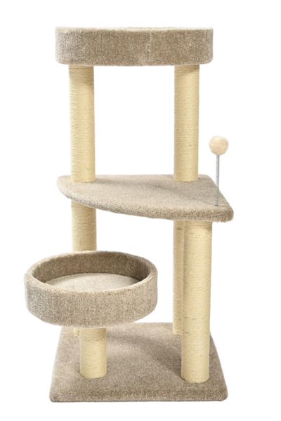 Max & Marlow Multi Level Carpet Cat Tower 36 in 810162076788
