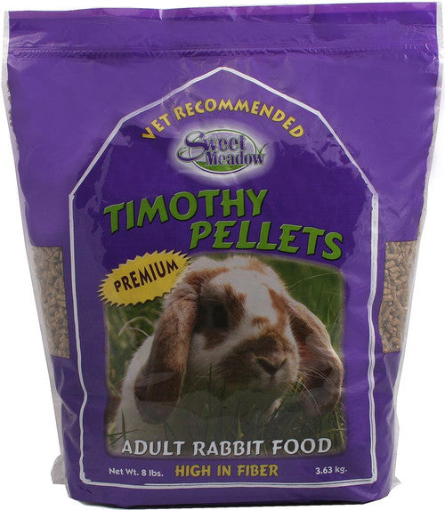 Sweet Meadow Farm All Timothy Rabbit Pellets Food 8 lb - Small - Pet