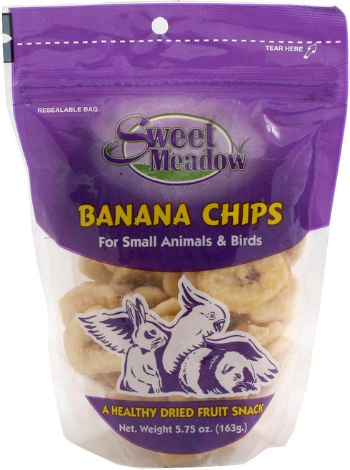 Sweet Meadow Farm Banana Chips Treat for Small Animals 5.75 oz - Small - Pet