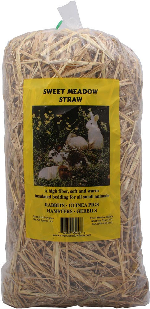 Sweet Meadow Farm Straw for Small Animals 15 oz